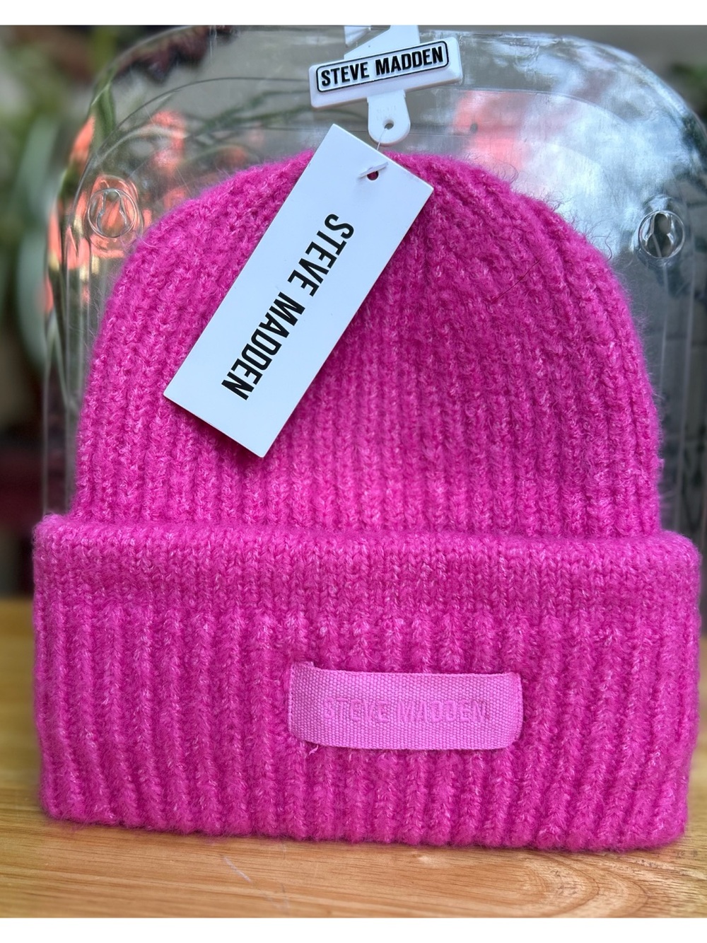 Steve Madden knitted beanie hat